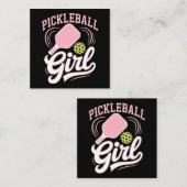 Pickleball Girl Player ノートカード (正面/裏面)