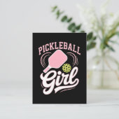 Pickleball Girl Player ポストカード (スタンド正面)