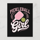 Pickleball Girl Player ポストカード (正面)