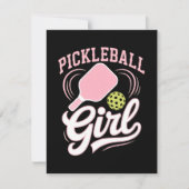 Pickleball Girl Player 案内状 (正面)