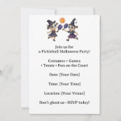  Pickleball Halloween Party  招待状 (裏面)