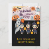 Pickleball Halloween Party 招待状 (正面)