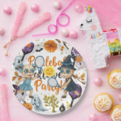 Pickleball Halloween themed for party  ペーパープレート (パーティー)