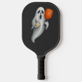 Pickleball Happy Halloween for player with ghost ピックルボールラケット