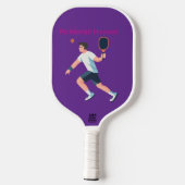 Pickleball Harvest – Athletic Player Paddle Design ピックルボールラケット (裏面)