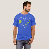 Pickleball Heart Love Pickle Ball Player Sport Wom Tシャツ (正面フル)