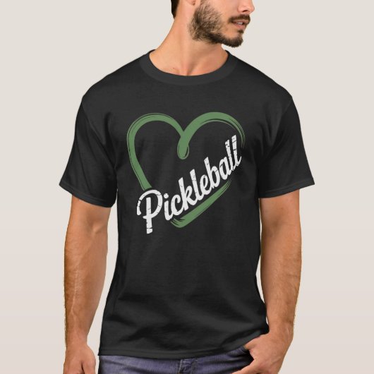Pickleball Heartbeat Tシャツ (正面)