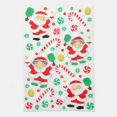 Pickleball Holiday Gift キッチンタオル (縦)