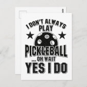 Pickleball - I Don't Always Pickleball 遊 ポストカード (正面/裏面)