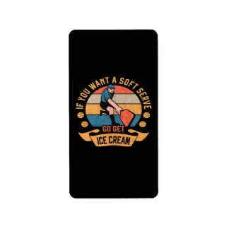 Pickleball If you want Soft Serve go get Ice Cream ラベル