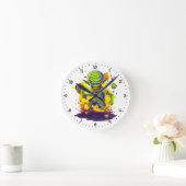 Pickleball Invader Pickleball  ラウンド壁時計 (ホーム)