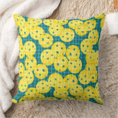 Pickleball is Life – 黄色オンティール（緑がかった色） クッション (ブランケット)