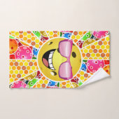 Pickleball is My Happy Place – グラフィックカラフルス ハンドタオル (ハンドタオル)