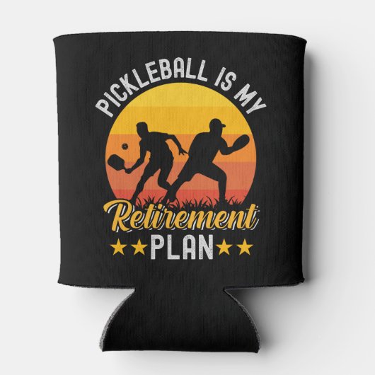 Pickleball Is my Retirement Plan Funny Pickleball  缶クーラー (裏面)