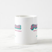 Pickleball Is My Retirement Plan Pink Teal コーヒーマグカップ (中央)