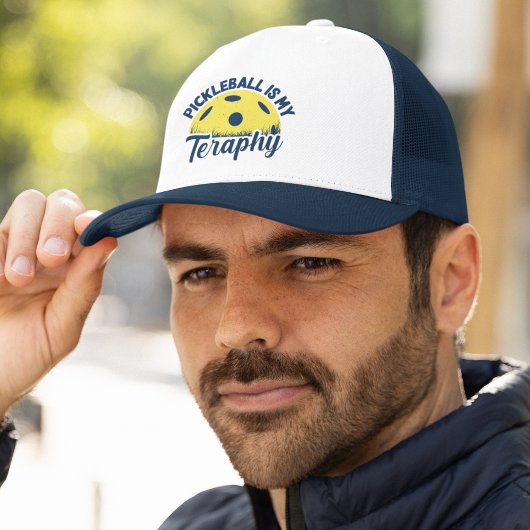 Pickleball is my Therapy funny pickleball キャップ