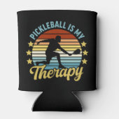 Pickleball is my Therapy funny Pickleball 缶クーラー (裏面)