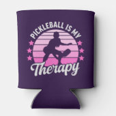 Pickleball is my Therapy funny Pickleball 缶クーラー (裏面)