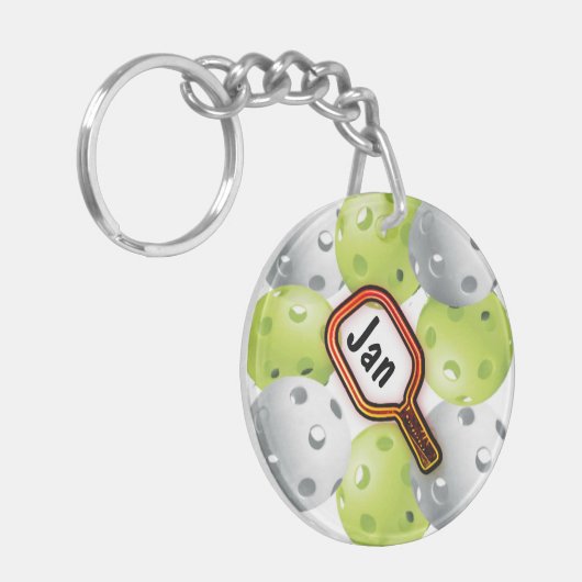 Pickleball Keychain キーホルダー (正面左)