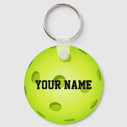 Pickleball Keychain - CUSTOM NAME キーホルダー (正面)