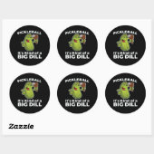 Pickleball Kind of a Big Dill ラウンドシール (シート)