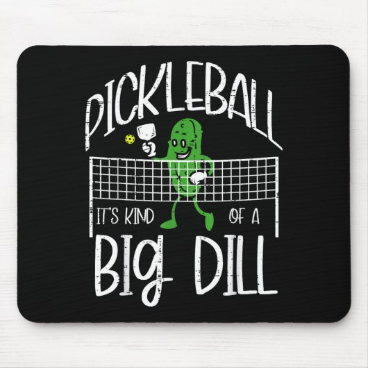 Pickleball kind of big dill funny pickle ball wome マウスパッド (正面)