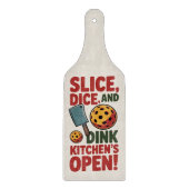 Pickleball Kitchen’s Open Funny Paddle カッティングボード (正面)