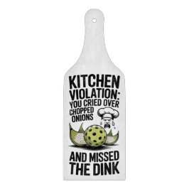 Pickleball Kitchen Violation Chef Onion カッティングボード