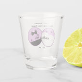 Pickleball Last Swing Before the Ring Wedding ショットグラス (裏面)