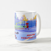 PICKLEBALL LEGEND – パーソナライズ コーヒーマグカップ (正面右)