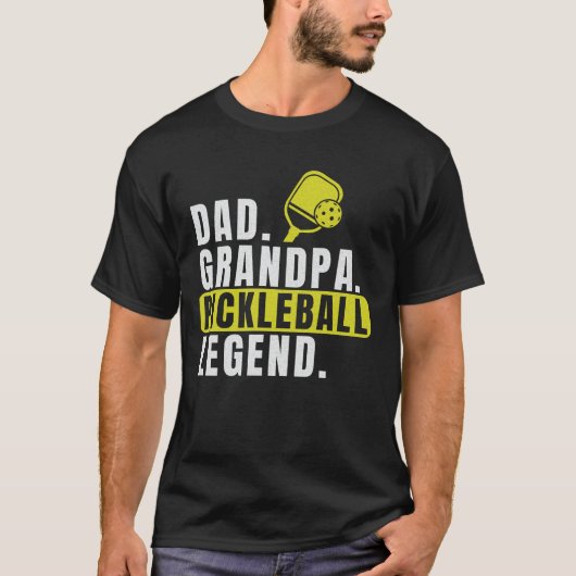 Pickleball Legend Tee for Dads & Grandpas Tシャツ (正面)