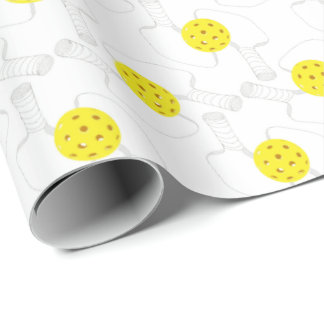Pickleball Line Art Wrapping Paper ラッピングペーパー