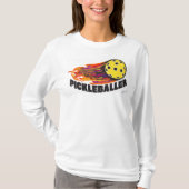 Pickleball long sleeve shirt tシャツ (正面)