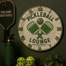 Pickleball Lounge Vintage Pickleball Rustic Paddle