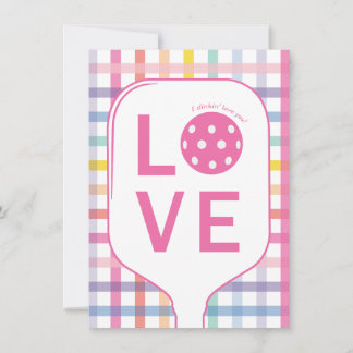 Pickleball Love Card | I Dinkin' Love You サンキューカード