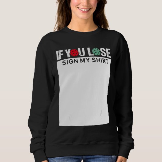 Pickleball Match Day Pickleball Old And Young Play スウェットシャツ (正面)