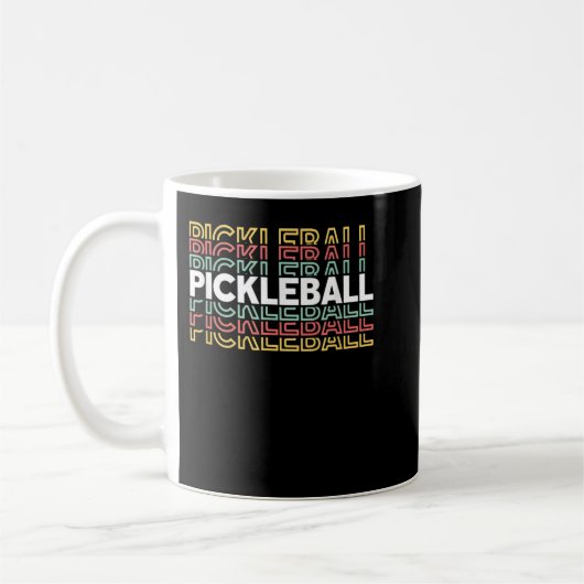 Pickleball Men & Women Pickler Player 747 コーヒーマグカップ (左)