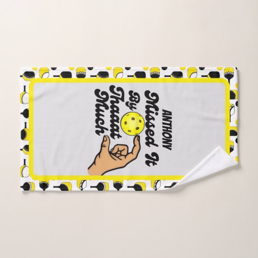 Pickleball Missed It By That Much Personalized ハンドタオル (ハンドタオル)