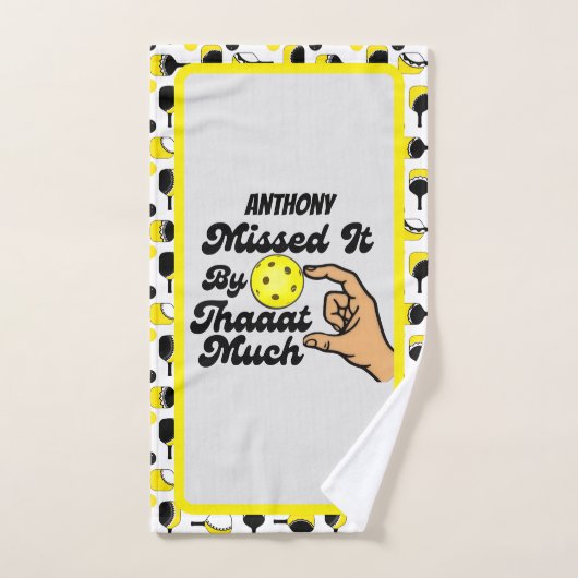 Pickleball Missed It By That Much Personalized ハンドタオル (ハンドタオル)