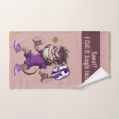 Pickleball Monkey Business, Court Edition ハンドタオル (ハンドタオル)