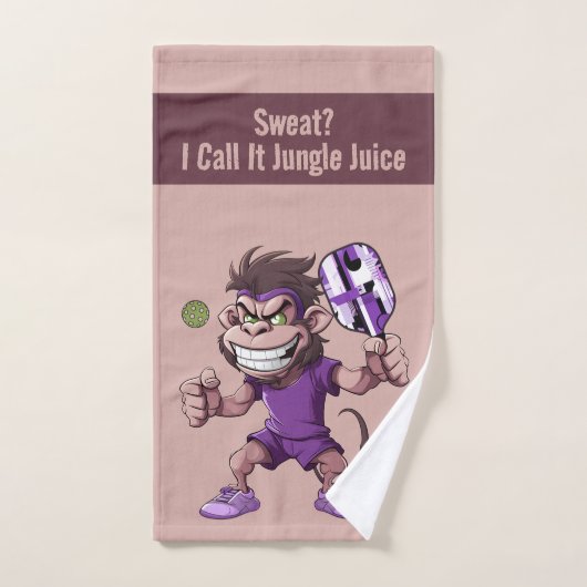 Pickleball Monkey Business, Court Edition ハンドタオル (ハンドタオル)