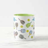 Pickleball Mug – Funny Paddle Pattern マグカップ (中央)