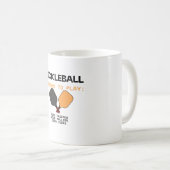 Pickleball Mug – Reasons to Play: Good Friends, Go コーヒーマグカップ (正面右)