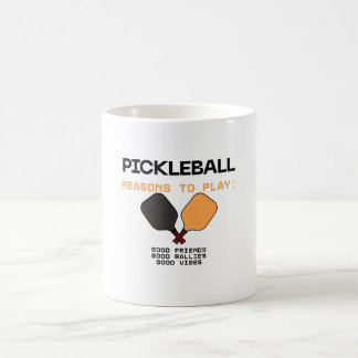 Pickleball Mug – Reasons to Play: Good Friends, Go コーヒーマグカップ