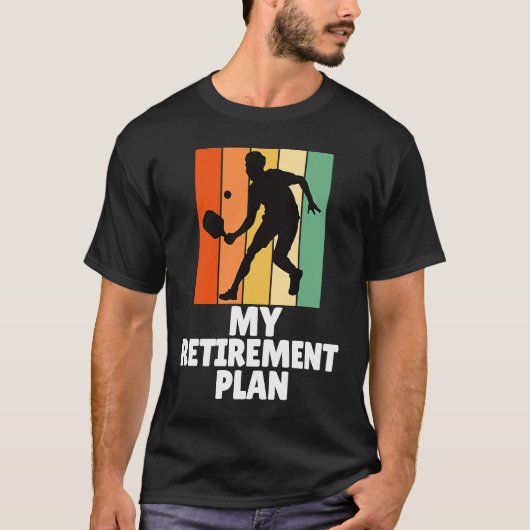 PickleBall My Retirement Plan Dink Legend クール Gra Tシャツ (正面)