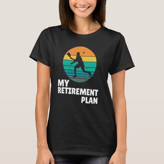 Pickleball My Retirement Plan Dink Legend Paddle Tシャツ (正面)