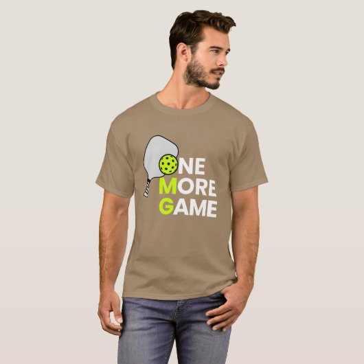 Pickleball One More Game girl gift Tシャツ (正面フル)