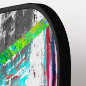 Pickleball Paddle – Abstract Grid ピックルボールラケット (左詳細)