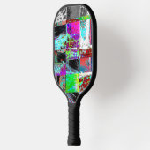 Pickleball Paddle – Abstract Grid ピックルボールラケット (左)