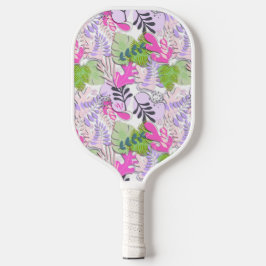 Pickleball Paddle : Abstract Leaves (白/黄) ピックルボールラケット